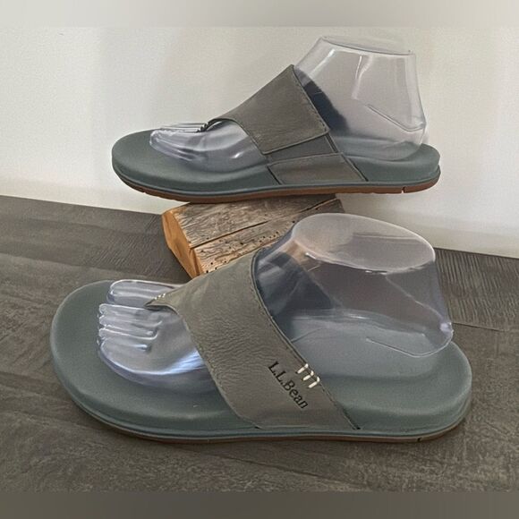 L.L.Bean Go Anywhere Flip-Flop Sandal, Gray, Women’s Size 8 - Picture 6 of 11